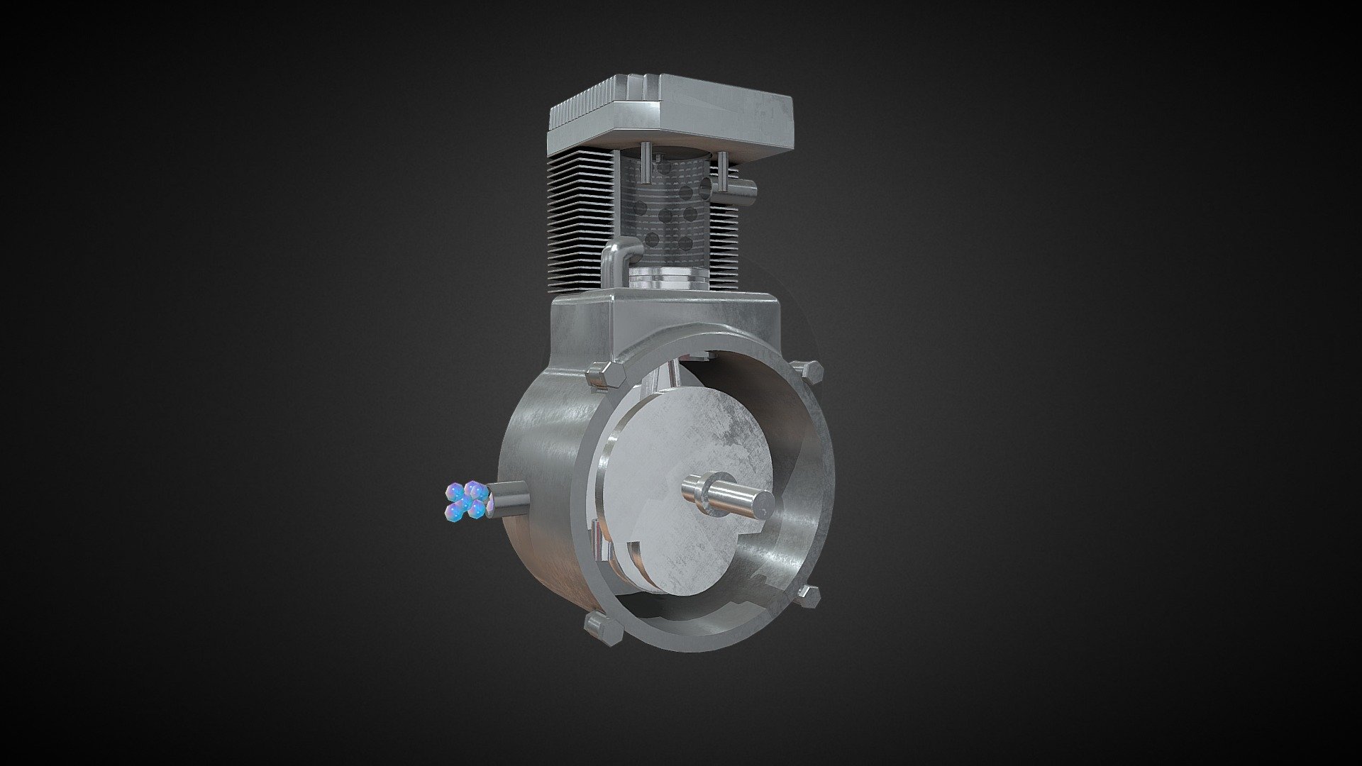 Two Stroke Engine 3d Animation AR VR & MR - 3D model by Naveen Manja  (@naveen) [6b68102]