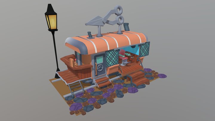Game art DAE Bazaar 3D Model