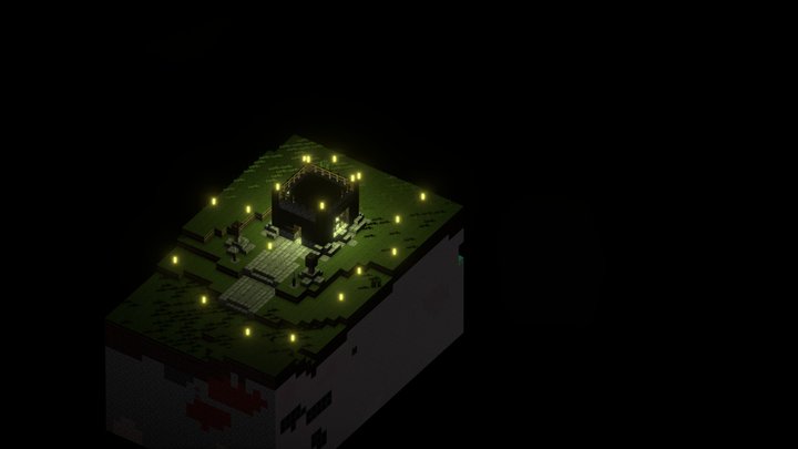 petite maison dans la nuit 3D Model