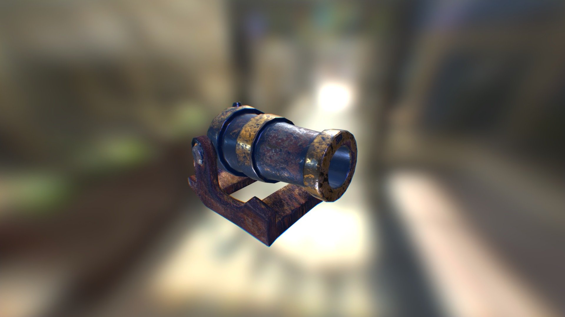 Small Old Ship Cannon