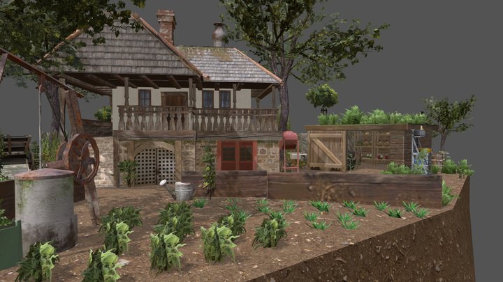 DAE Diorama - Grandmother's House 3D Model