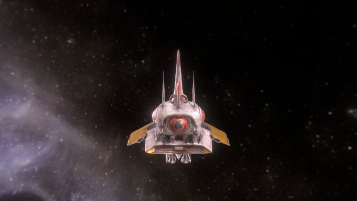 spaceship AI generated 3D Model