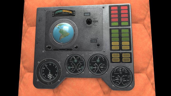 Panel from Vostok 1 Spacecraft 3D Model