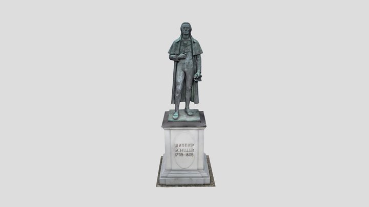 Памятник Фридриху Шиллеру/Schiller Denkmal 3D Model
