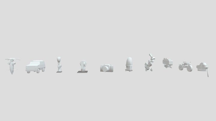 Draft Punk / Kirill Zharkoy / Blocking 3D Model
