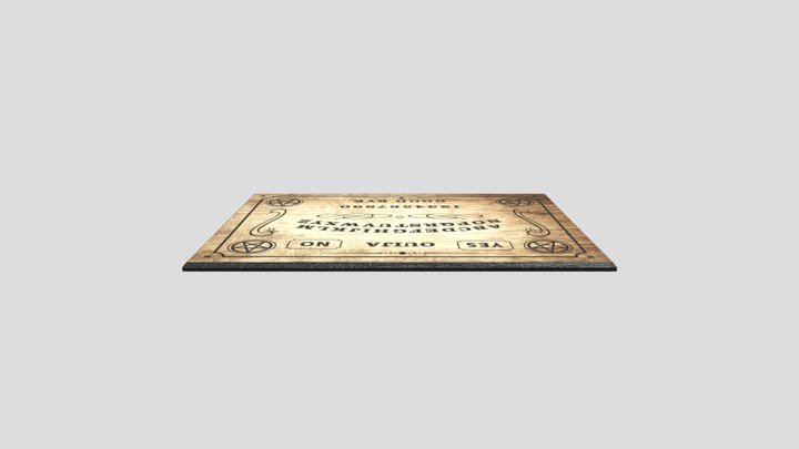 Ouija-board_board 3D Model