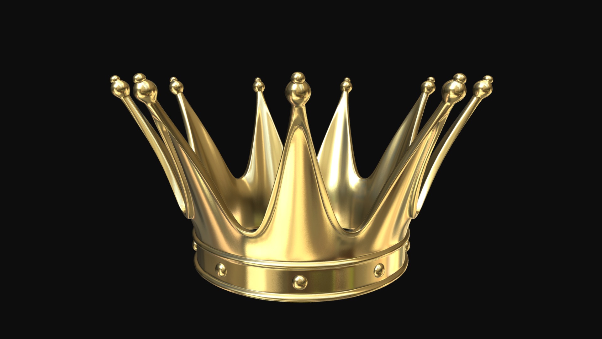 3D model Gold crown 2 - This is a 3D model of the Gold crown 2. The 3D model is about a gold and silver weighing scale.