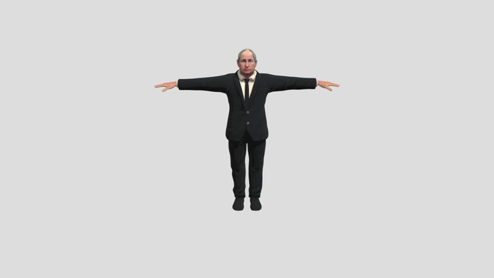 Vladamir Putin Low Poly 3D Model