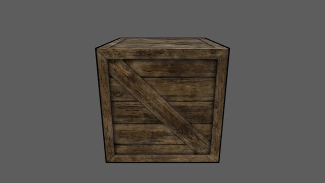 Borderlands style crate 3D Model