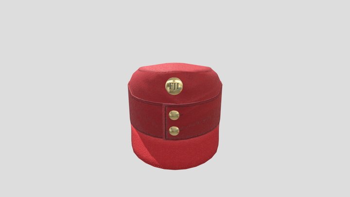 Austrio Hungarian Military Cap 3D Model