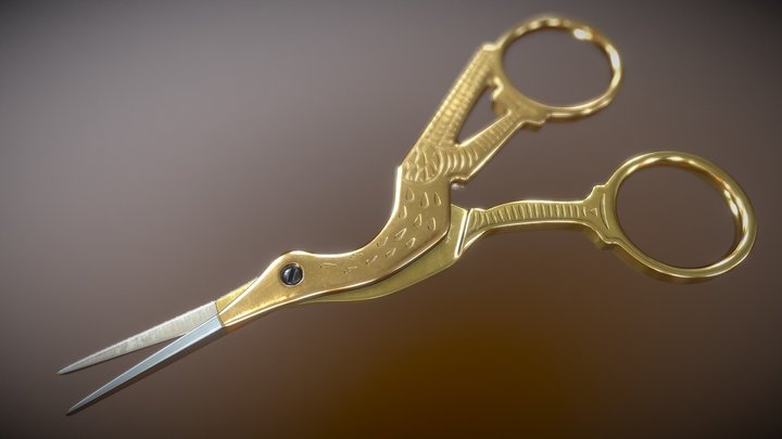 Bird scissors 3D Model