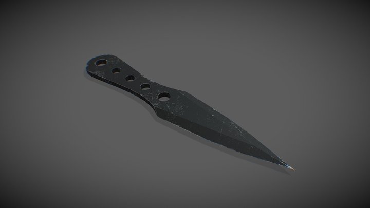Throwing Knife 3D Model