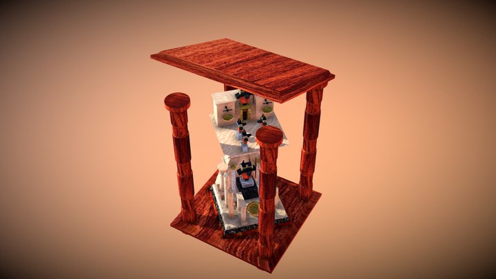 Diorama Anubis 3D Model