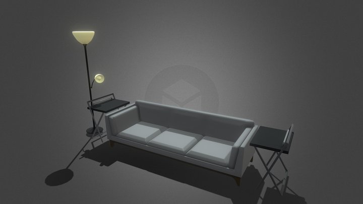 Living Room Set 3D Model