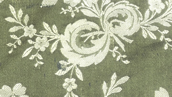 19th century brocade silk fabric c.a 1840. 3D Model