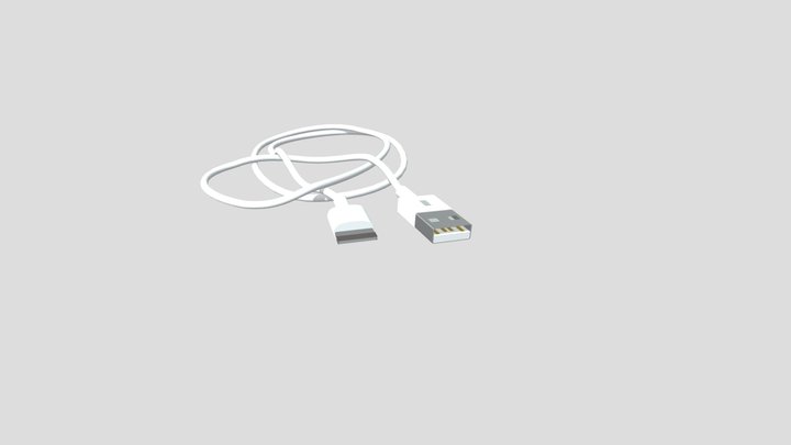Lightning cable 3D Model
