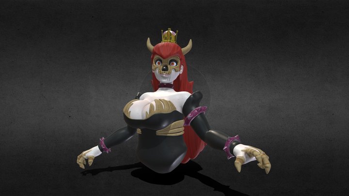 Dry Bowser Queen 3D Model