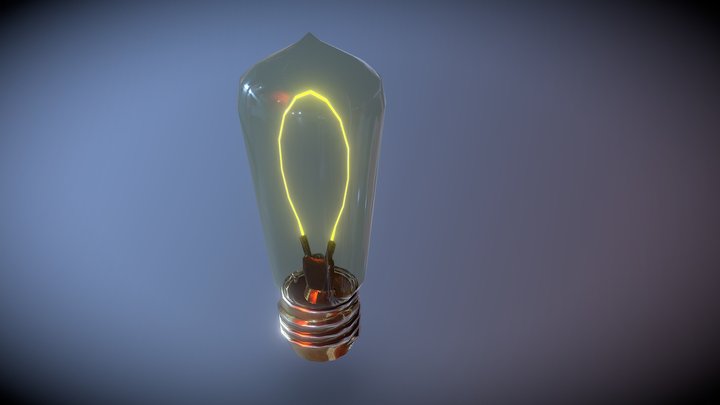 Edison Light Bulb 3D Model