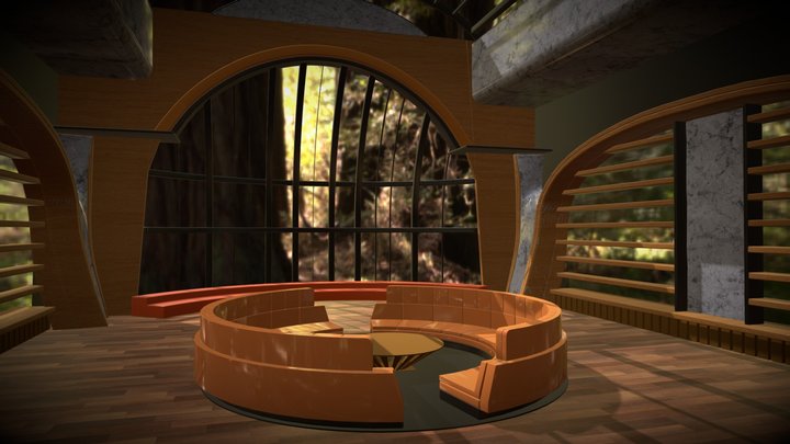 VR Training Room 3D Model