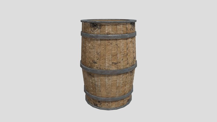 Low-poly Barrel