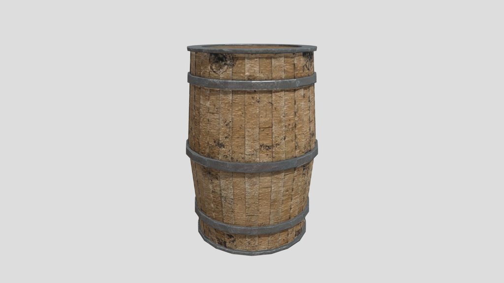 Low-poly Barrel