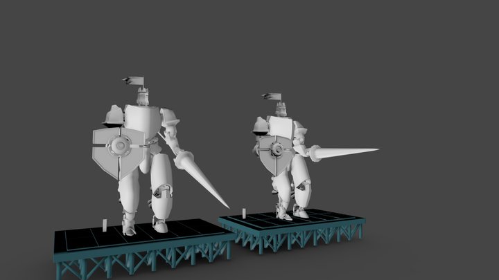 M Ech Knight 3D Model