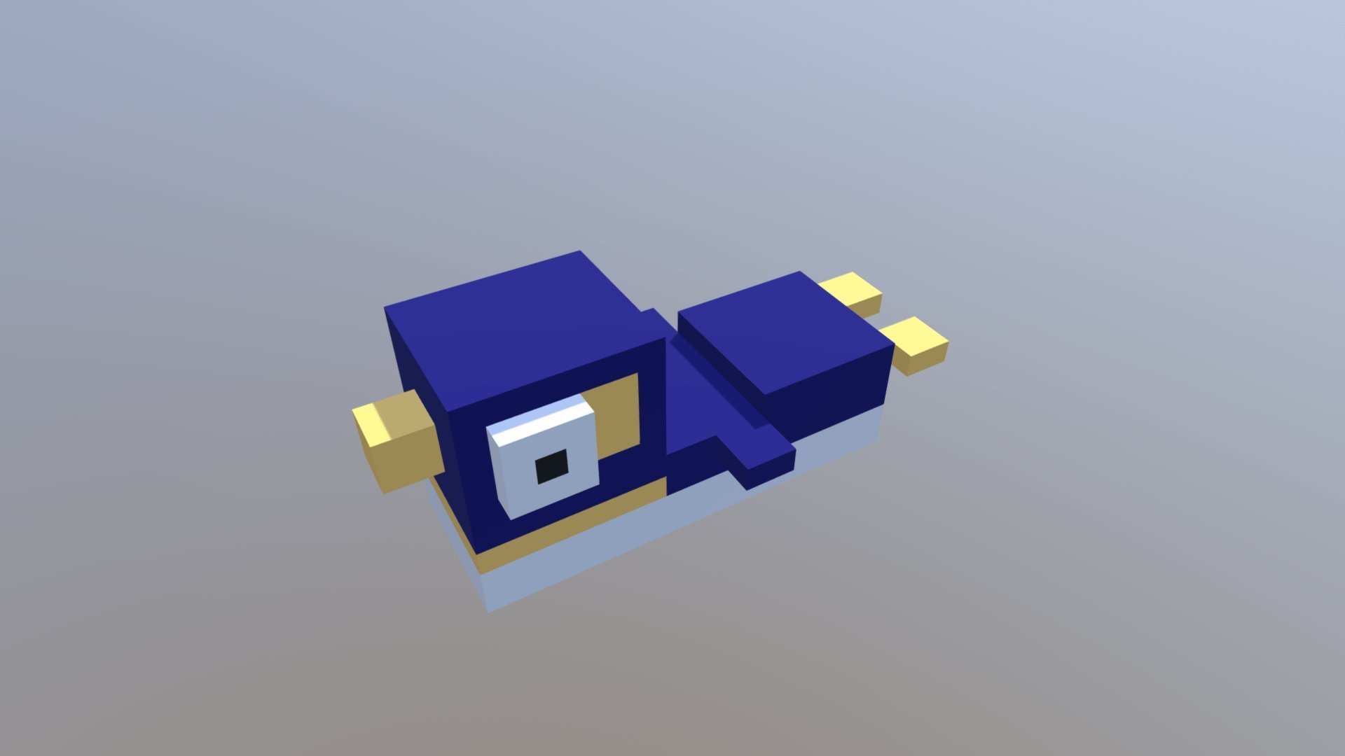 Voxel Slippy Penguin - 3D model by Guillermo Willy Moral (@willymoral ...
