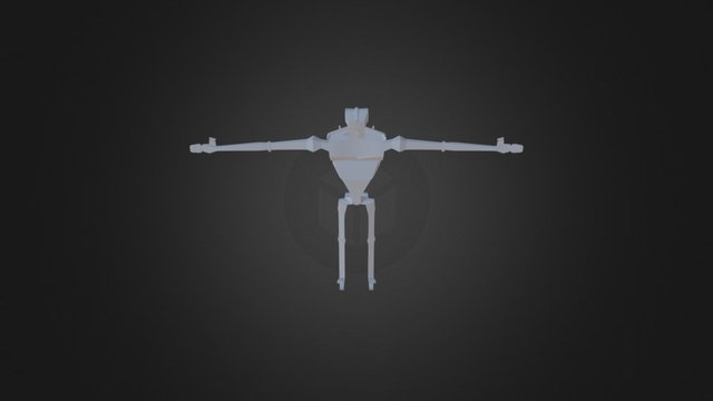 Slender Bot 3D Model