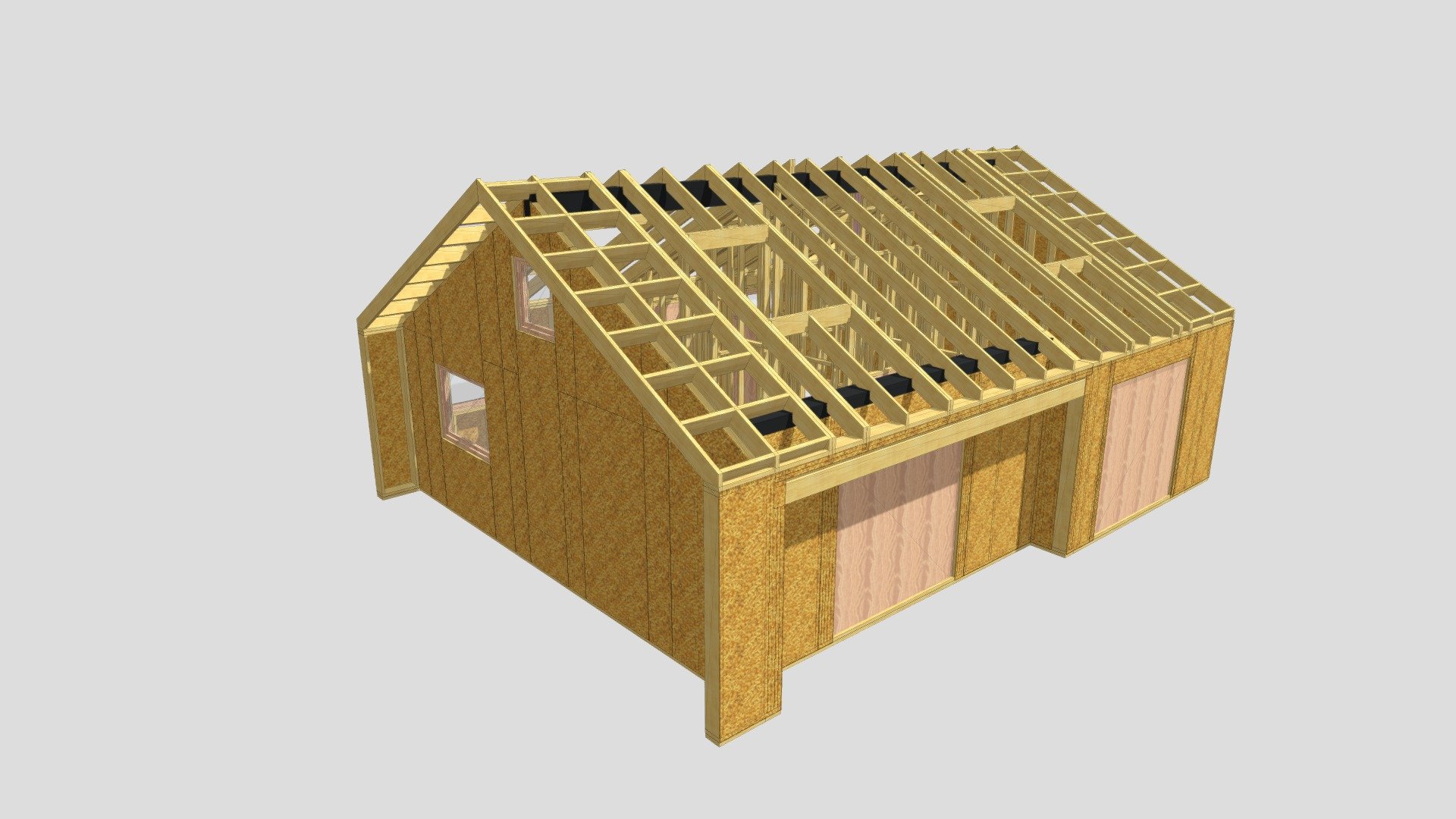 Beach House, Gwithan Towans, Cornwall - 3D model by Fishtail Frames ...