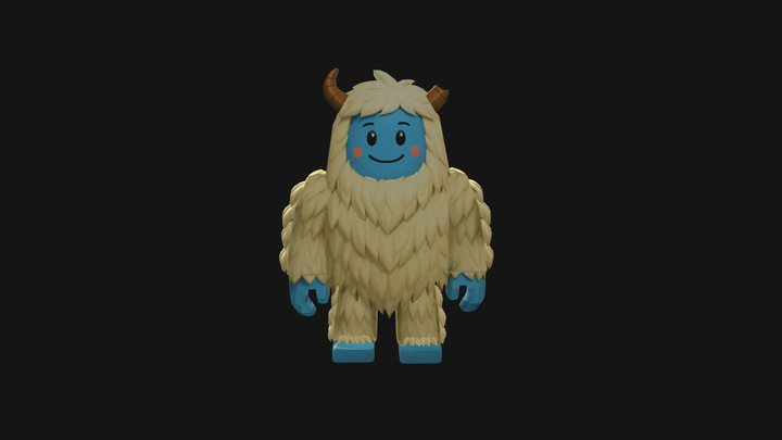 Adult Yeti Model. 3D Model