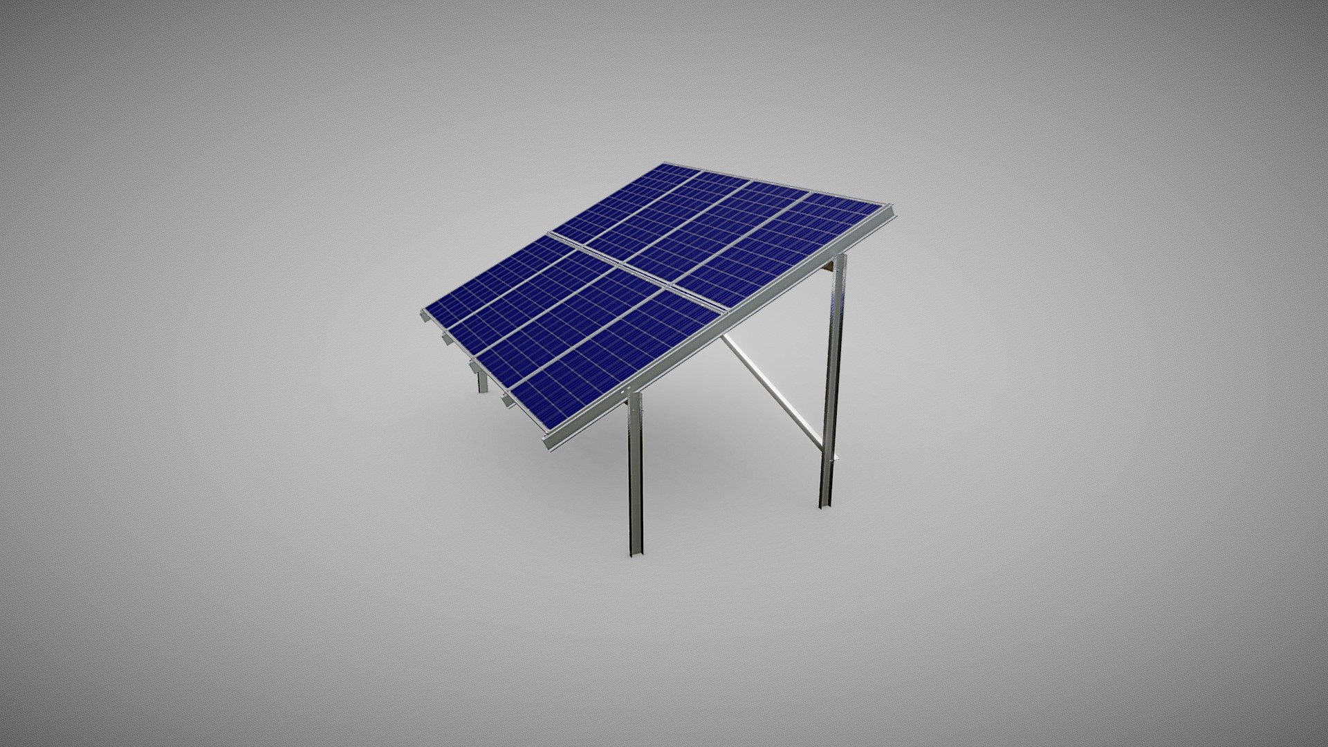 PV Mounting System: Model 2V2-B - 3D Model By Market_kds_ukr [6b794cc ...