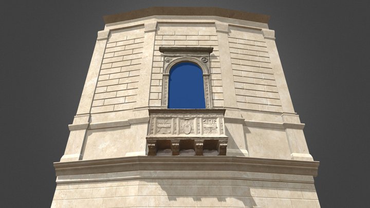 Cancelleria Palace Wall 3D Model