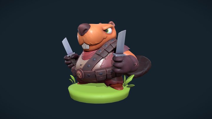Game Ready character | Beaver 3D Model