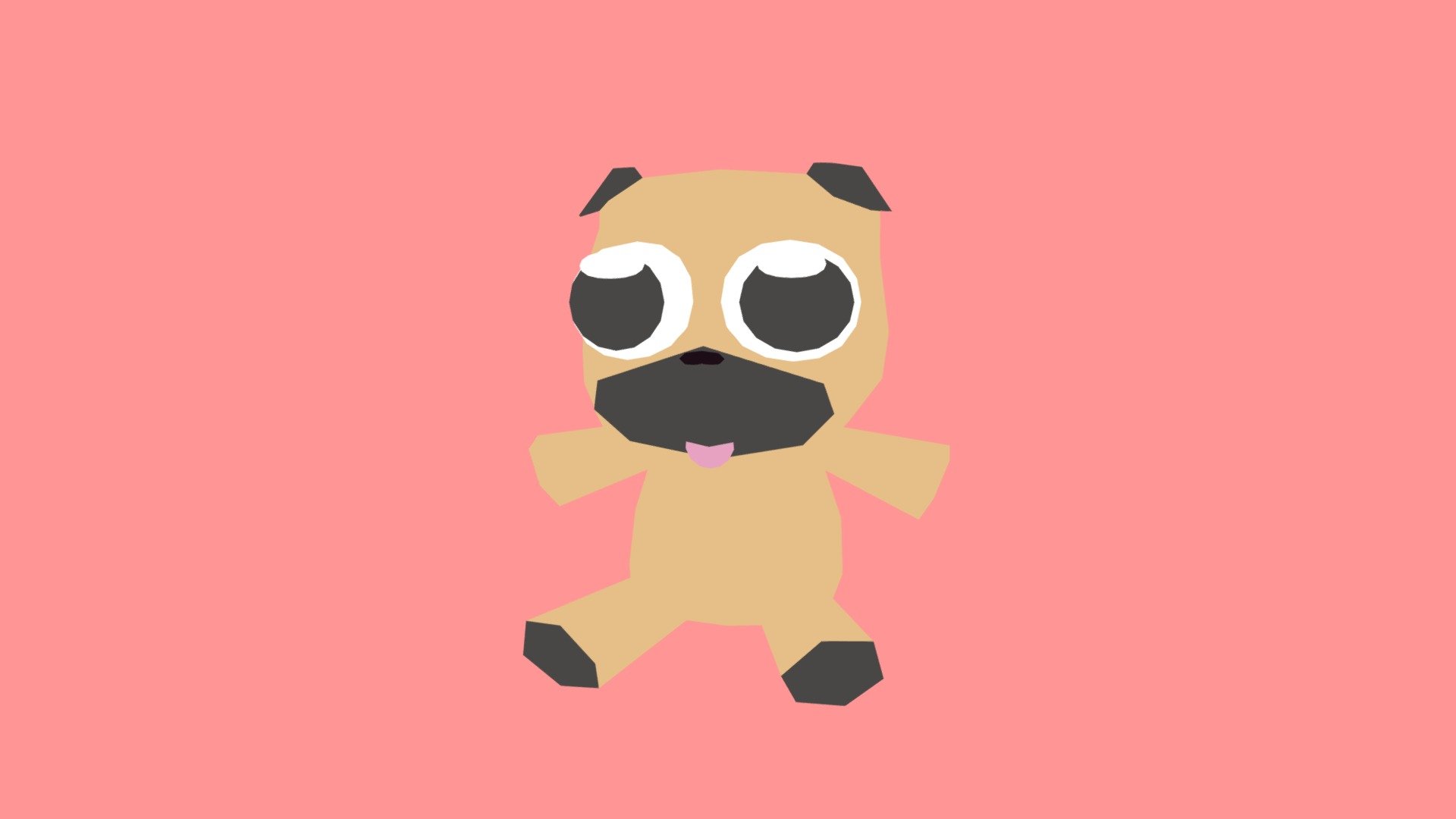 Puppy pug - 3D model by musicandsketches [6b7b6dd] - Sketchfab