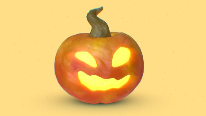 Jack-o'-Lantern 3D Model