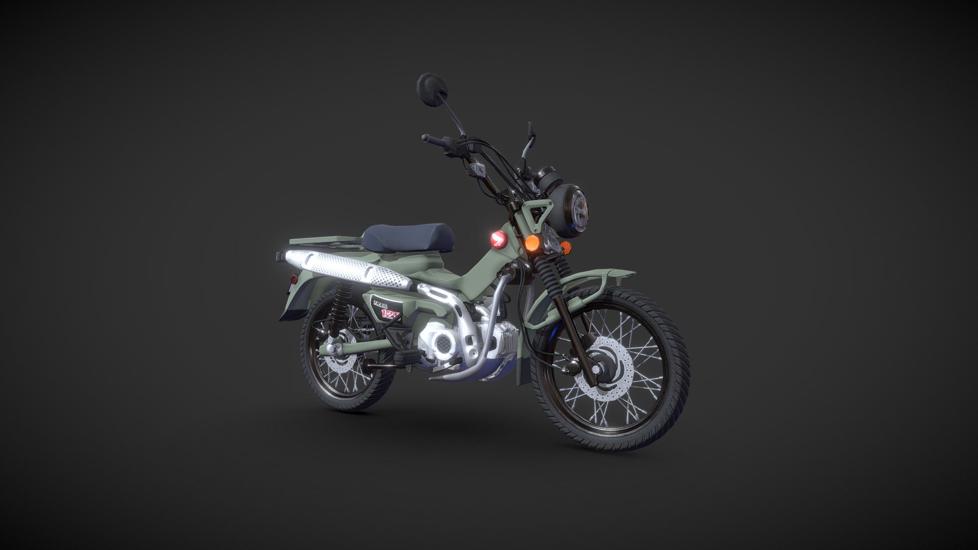 Honda_Hunter_Cub - 3D model by Ashish Sumera (@AshishSumera) [6b7bade ...