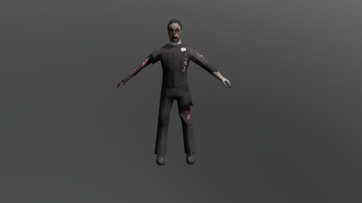 Male Zomb V2 3D Model