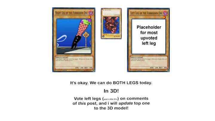 Exodia legs 3D Model