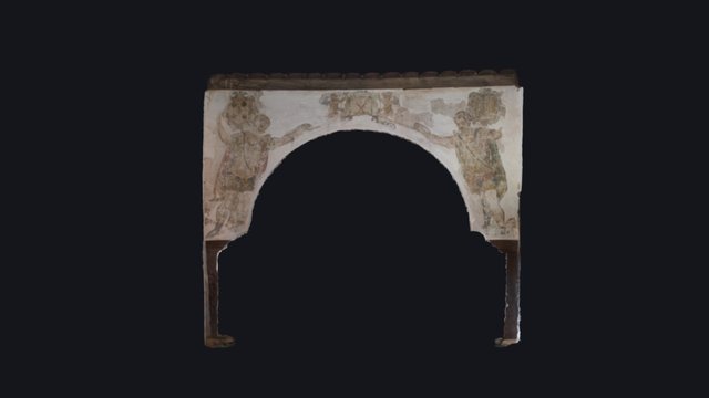 Pintura Mural del Palacio de Peñaflor Guadix 3D Model