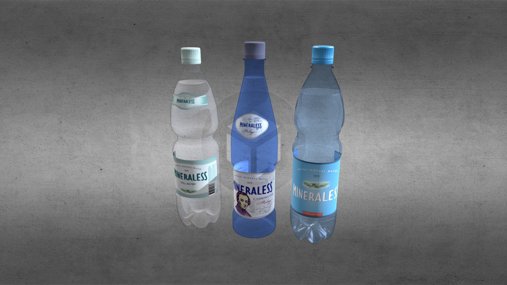 Mineral water bottle - 3D model by llllline [6b7ea44] - Sketchfab