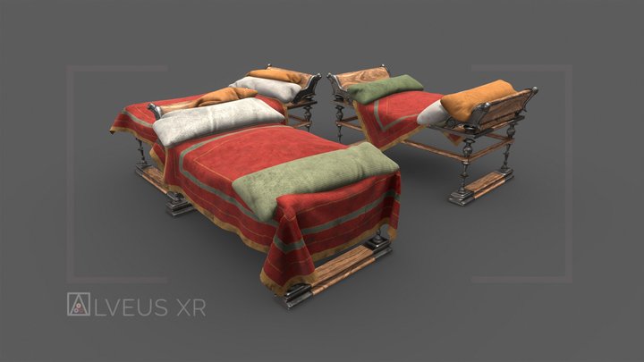 Triclinio romano | Roman Triclinium 3D Model