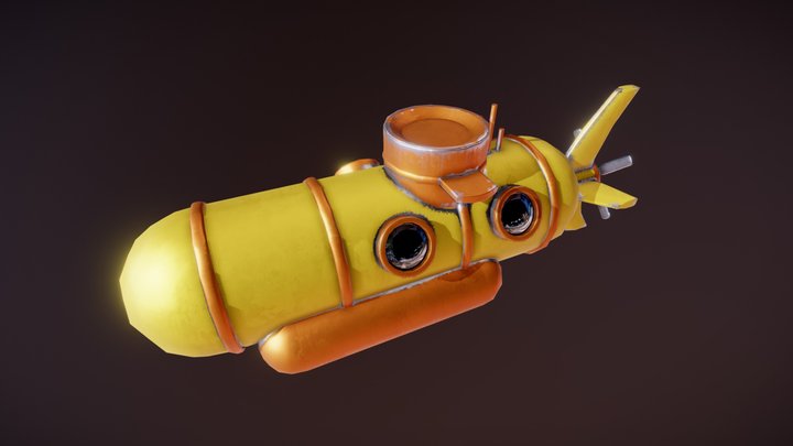 Yellow Submarine 3D Model