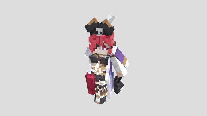 pirate girl 3D Model