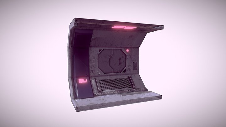 Sci-fi wall – Free 3D Model STL