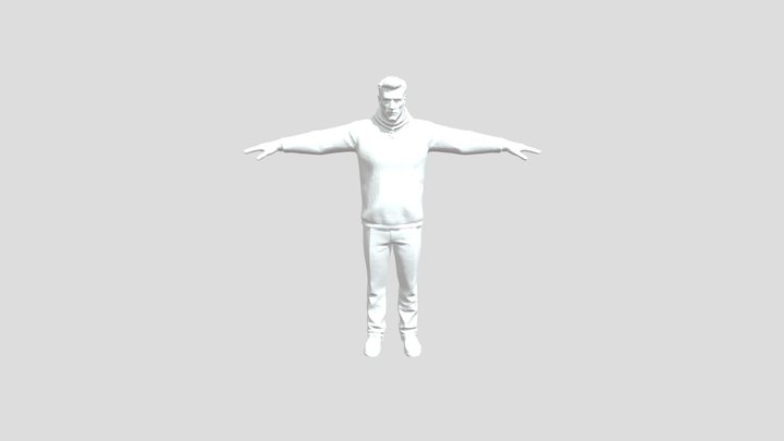 A realistic, adult, human male 3D Model