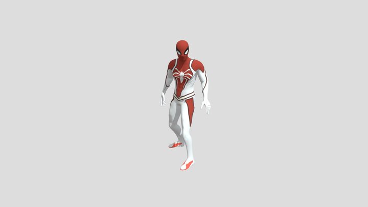 Idle Spider-Man Mixamo Test 3D Model