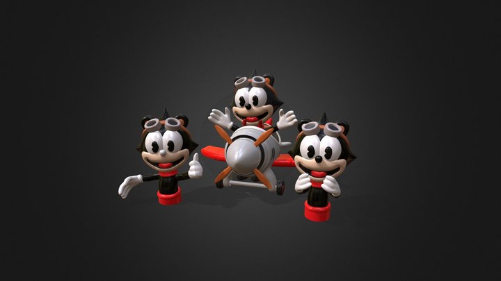 Ekko and Airplane - Acecraft - 3D Print Model 3D Model