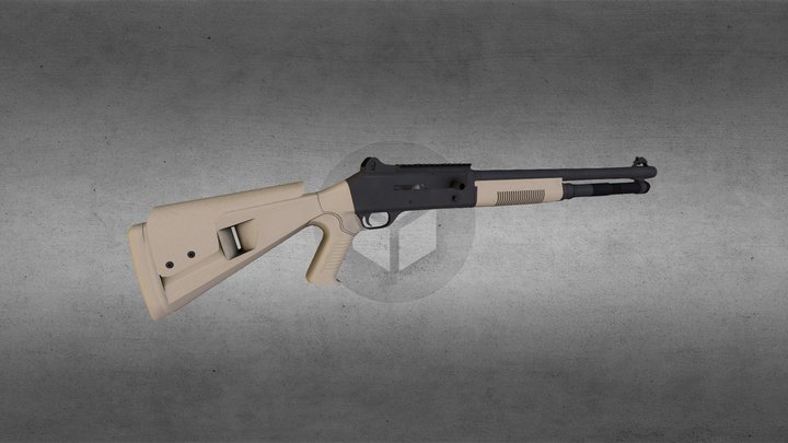 Benelli M4 Shotgun 3D Model
