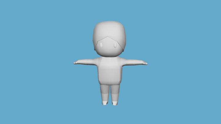 Beth Character from Fishtter (Without Texture) 3D Model