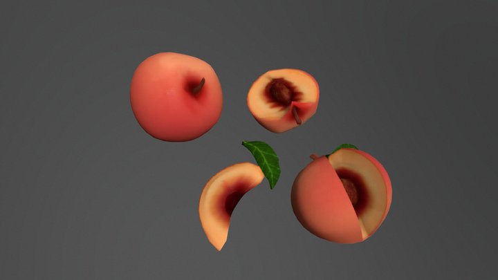 Peaches 3D Model